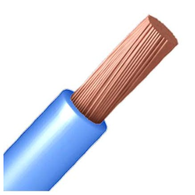 Cable AZUL 16mm2 Libre Halógenos H07Z1-K 1m  CableAzul25LH-01