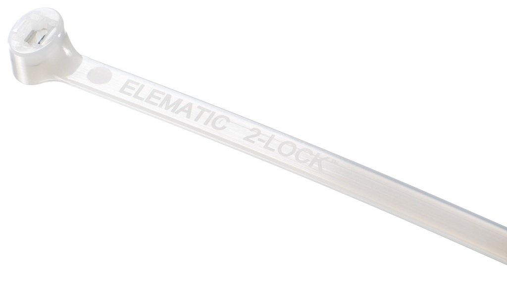 BRIDA DOBLE DIENTE BLANCA 360X7,5