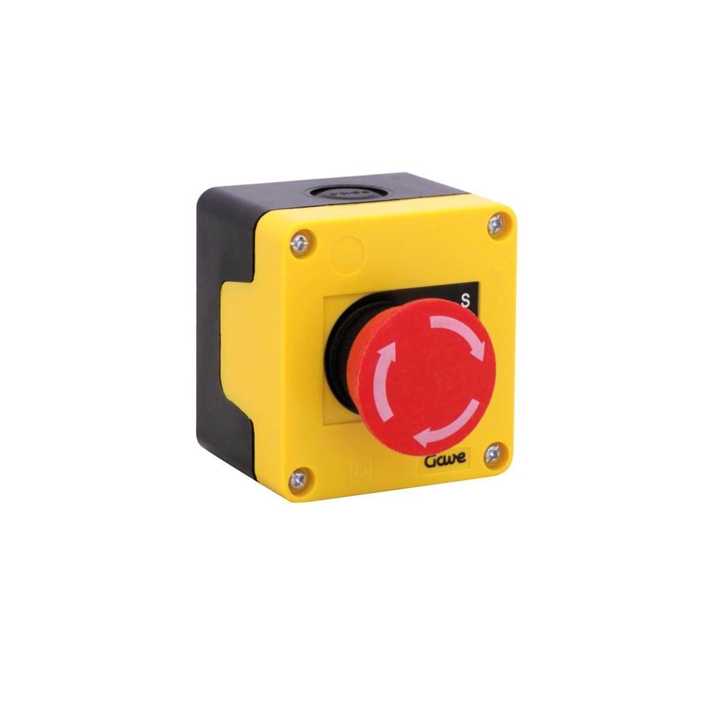 PULSADOR DE SETA GIRAR PARA DESENCLAVAR Ø40MM. 1NA+1NC