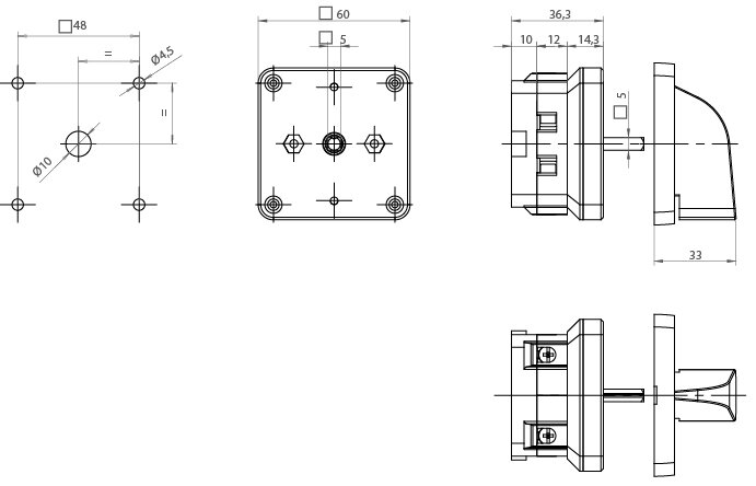 CONMUTADOR  SIN 0 1P 40A.D1