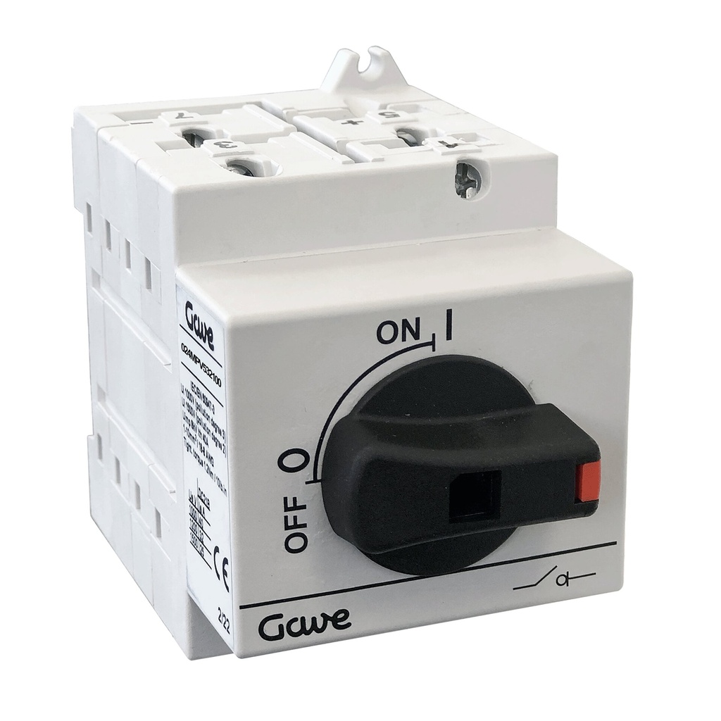 INTERRUPTOR-SECCIONADOR MODULAR PV 1000V - 2 CIRCUITOS - 25A