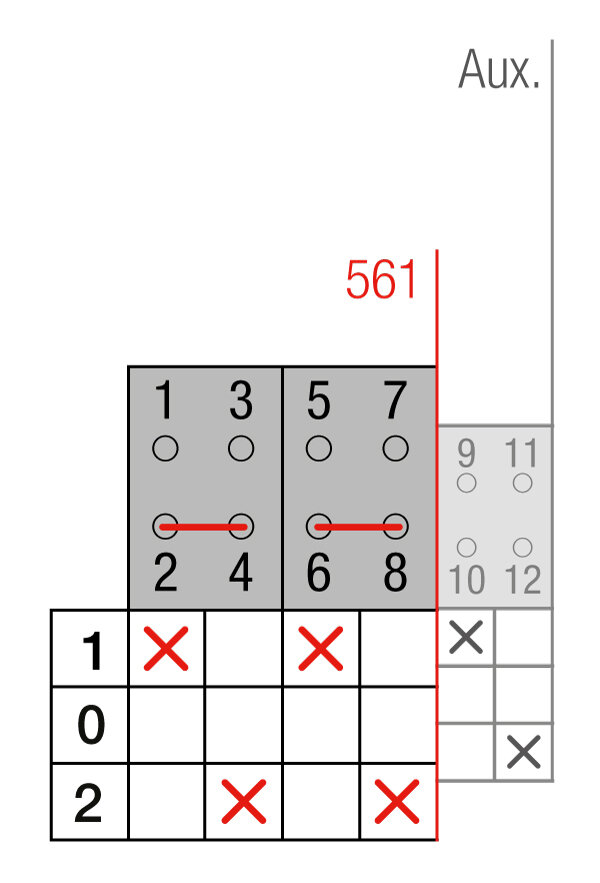 CONMUTADOR  MOTORIZADO ENTRADA SUPERIOR 1-0-2 2P 100A. 12V DC
