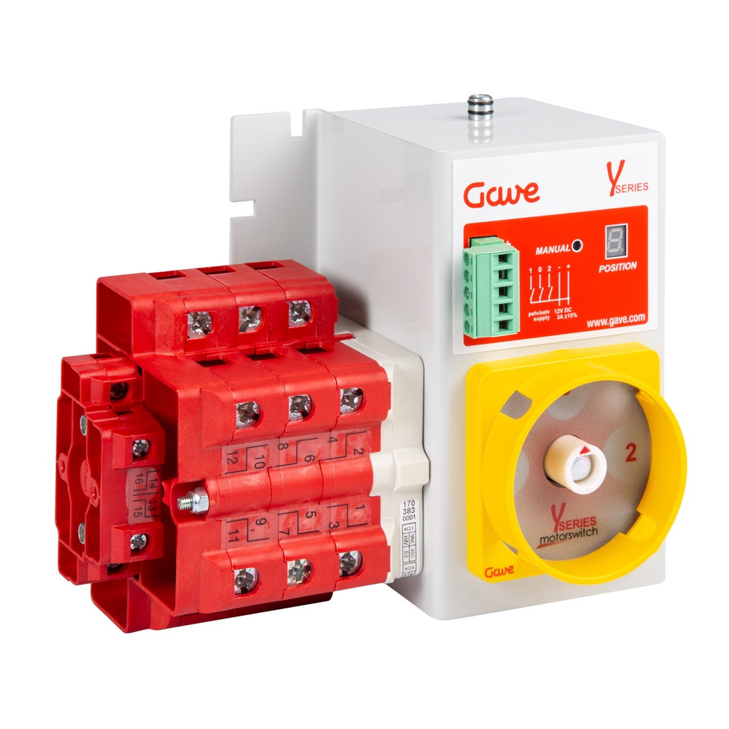 CONMUTADOR  MOTORIZADO ENTRADA INFERIOR 1-0-2 3P 63A. 80-230VAC