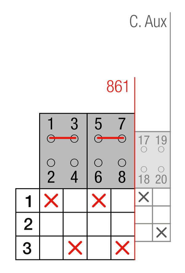 CONMUTADOR  MOTORIZADO ENTRADA INFERIOR 1-0-2 4P 250A. 12V DC