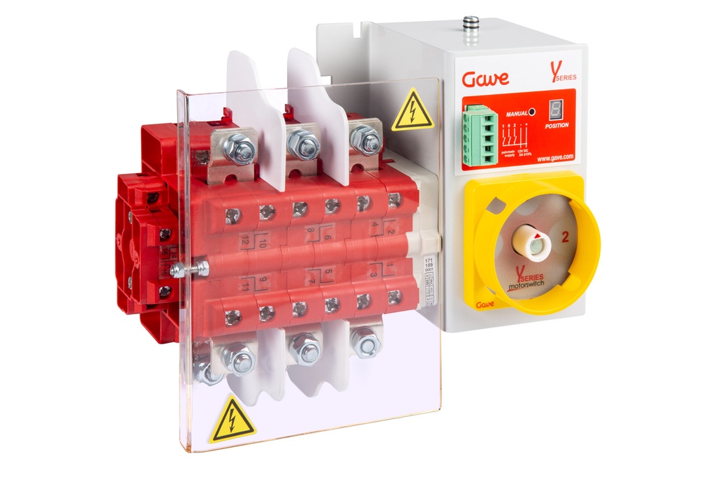 CONMUTADOR  MOTORIZADO ENTRADA SUPERIOR 1-0-2 3P 200A. 80-230VAC