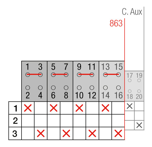 CONMUTADOR  MOTORIZADO ENTRADA INFERIOR 1-0-2 2P 250A. 80-230VAC