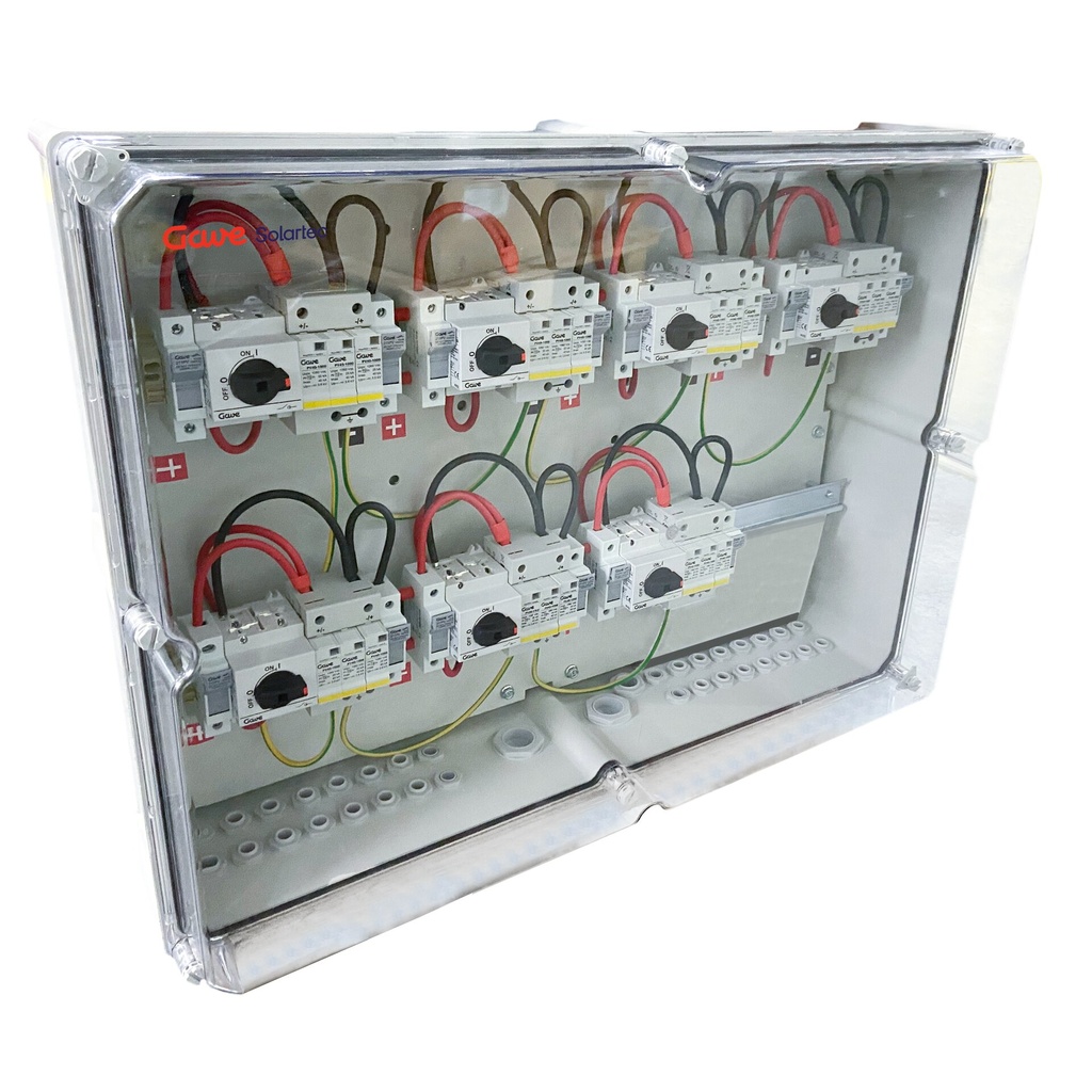 CAJA CONEXIÓN PV - 1 STRINGS x MPPT 1000V 25A FUS15A 7MPPT SALIDAS INDIVIDUALES