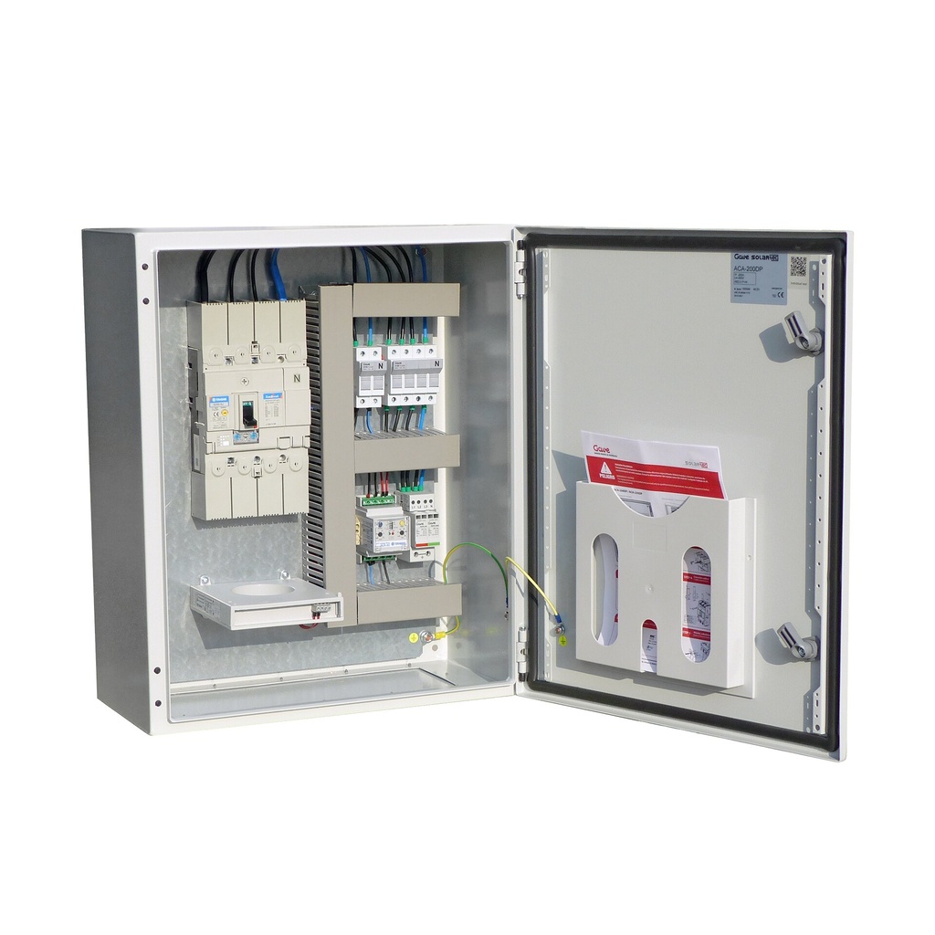 CAJA DE CONEXIÓN AC TRIFÁSICA 200A ENVOLVENTE METÁLICA